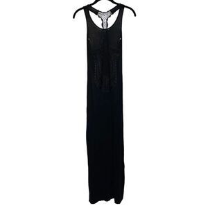 Zinga Racer Back Maxi Dress Black Size Small